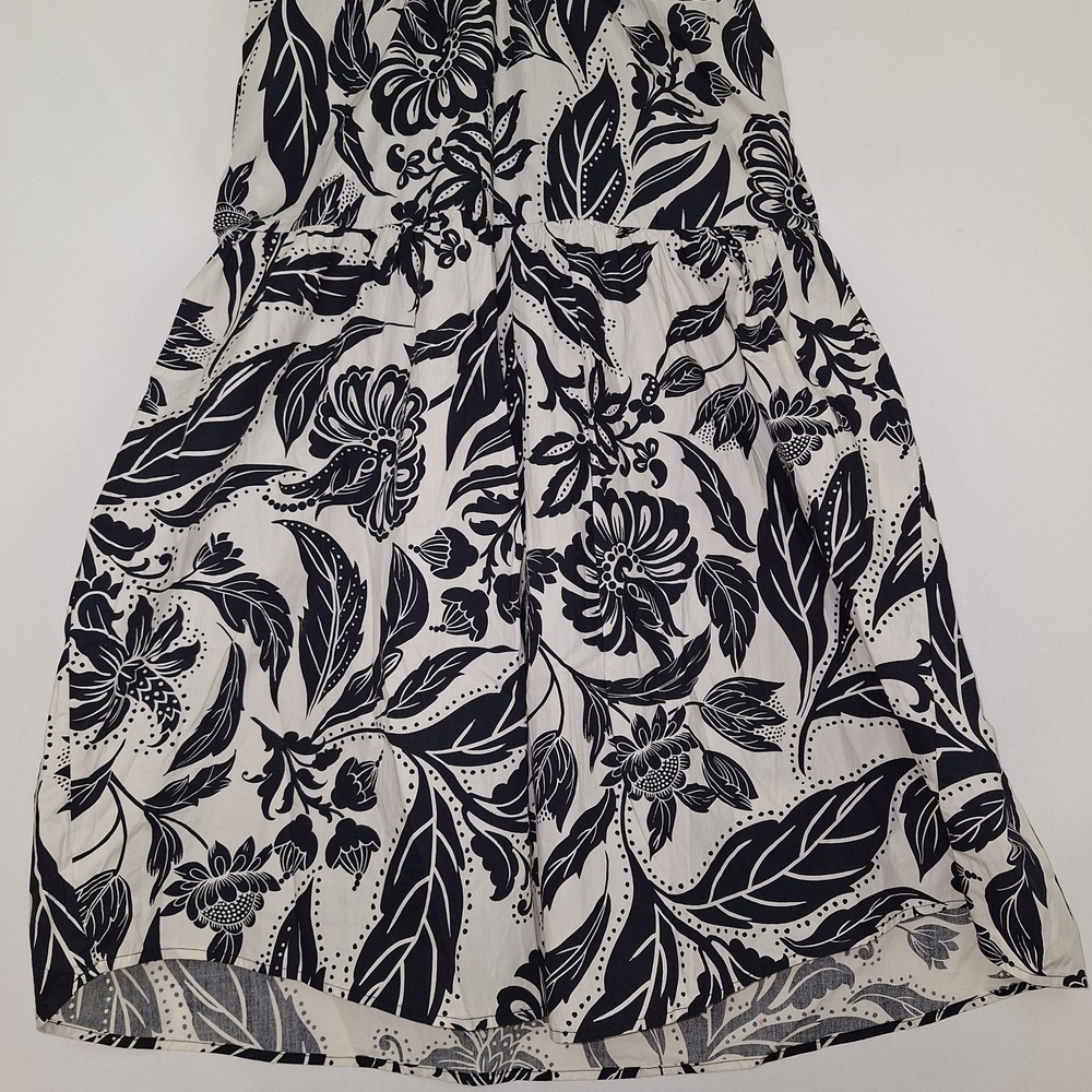 Cottagecore Romantic Resort Wear WHO WHAT WEAR Floral Dress S 100% Cotton Tiered - Picture 5 of 16